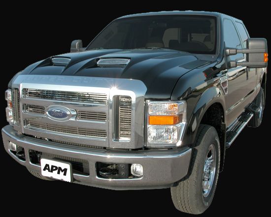 2008-2010 Ford Super Duty G-Force Functional Twin-Scoop Ram Air Hood