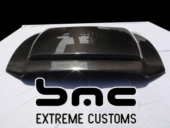 2010-2012 Ford Mustang GT500 Black Mamba Carbon Fiber Ram Hood