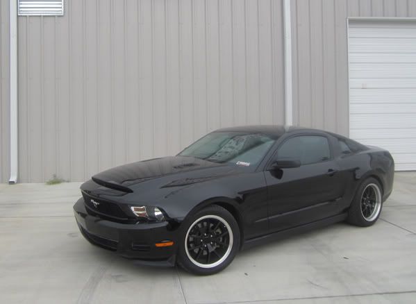 2010-2012 Ford Mustang GT & V6 Black Mamba II Ram Air Hood