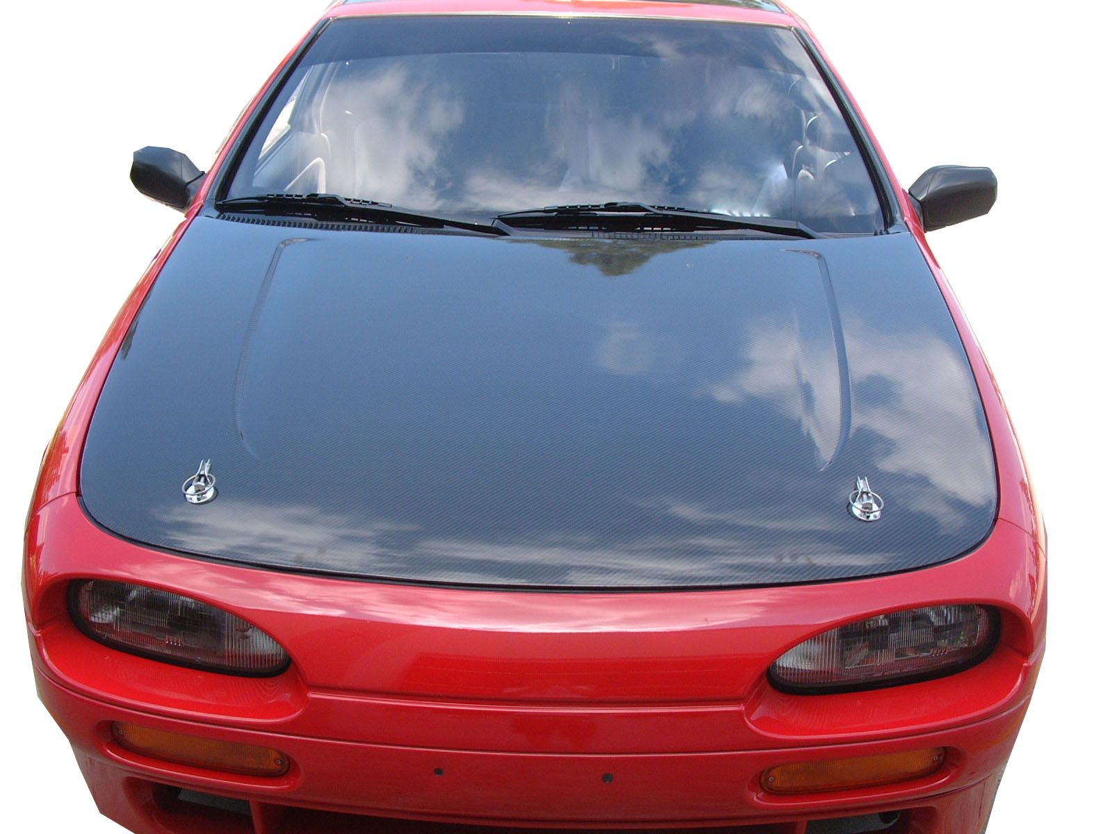 1991-1993 Nissan NX ViS OEM Carbon Fiber Hood - VIS-91NSNX2DOE-010C