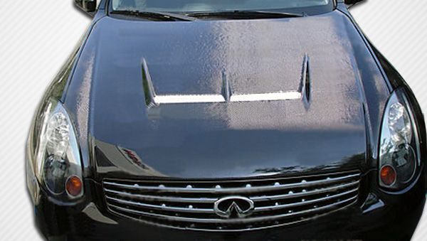 2003-2007 Infiniti G Coupe G35 Carbon Creations Type J Hood - 1 Piece
