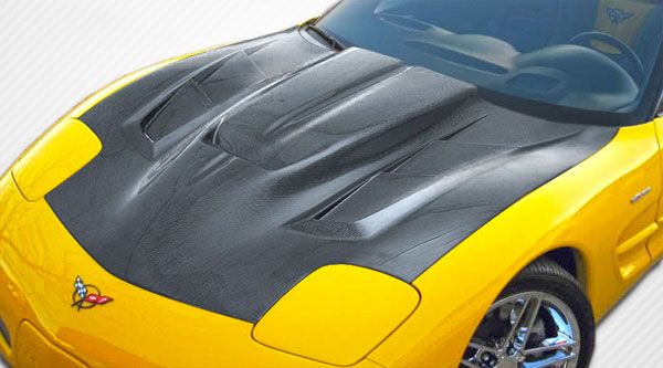 1997-2004 Chevy Corvette C5 Carbon Fiber ZR Edition 2 Hood - 1 Piece - 106140