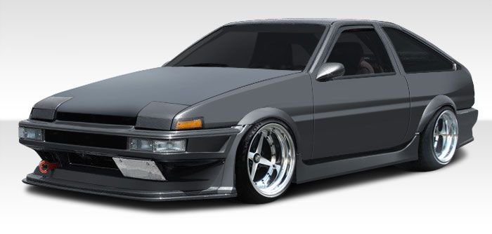 1984-1987 Toyota Corolla 2DR / HB Duraflex MB-R Body Kit - 4PC - 108000
