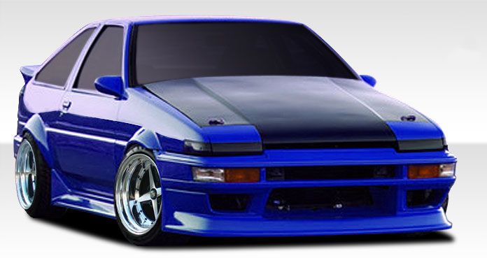 1984-1987 Toyota Corolla 2DR / HB Duraflex RF Design Body Kit - 4PC - 108001