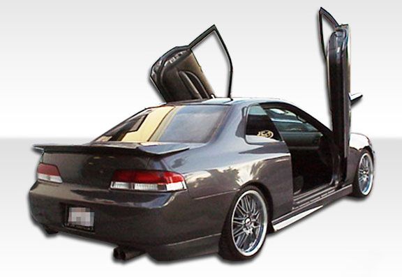 1997-2001 Honda Prelude Duraflex Type M Rear Add On Bumper Extensions - 2PC - 10