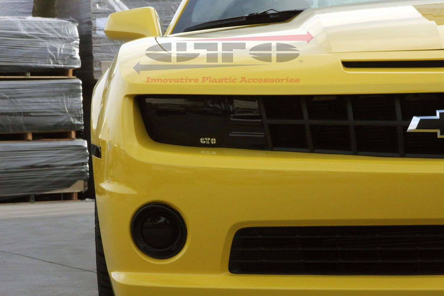 2010-2012 Chevy Camaro Fog Light Covers - Smoke