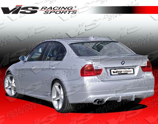 2006-2008 BMW E90 A Tech Style Poly Urethane Rear Lip by ViS - VIS-06BME904DATH-012P