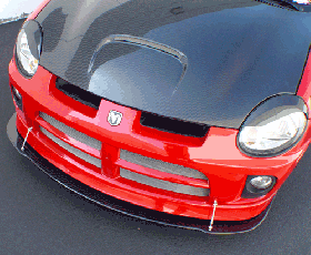 2003-2005 Dodge Neon SRT4 Carbon Fiber Front Splitter - CBD-CFFRLPSP