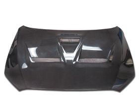 2008-2010 Mitsubishi Lancer 4dr EVO X Style Carbon Fiber Hood - CBD-MBEVOX08CFHD