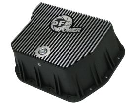1994-2007 Dodge Ram 3500 Cummins Turbo Diesel 5.9L Transmission Pan Machined Fins - 46-70052