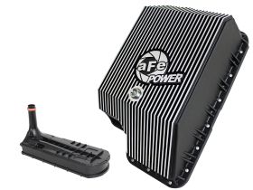 2003-2007 Ford F-550 Super Duty Turbo Diesel V8 6.0L Transmission Pan Machined Fins - 46-70122-1