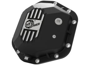 1997-2006 Jeep Wrangler TJ 4.0L Street Series Differential Cover Black w/ Machined Fins - 46-71110B