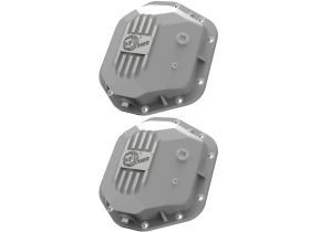 1997-2006 Jeep Wrangler TJ 4.0L Street Series Front & Rear Differential Covers Raw w/ Machined Fins - 46-7111AA