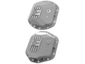 1997-2006 Jeep Wrangler TJ 4.0L Street Series Front & Rear Differential Covers Raw w/ Machined Fins - 46-7113BA
