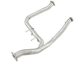 2011-2014 Ford F-150 EcoBoost V6 3.5L Twisted Steel Y-Pipe 3" to 3-1/2" Aluminized Steel Exhaust System Race Series - 48-03007