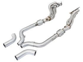 2015-2019 Ford Mustang GT V8 5.0L Twisted Steel Long Tube Header & Connection Pipes Street Series - 48-33012-YC