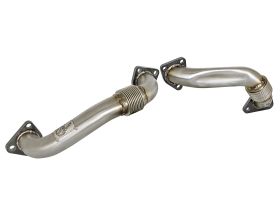 2001-2004 Chevrolet Silverado 3500 HD LB7 Duramax Turbo Diesel V8 6.6L Twisted Steel Headers Up-Pipes - 48-34009