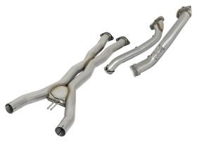 2014-2019 Chevrolet Corvette C7 V8 6.2L Twisted Steel Connection Pipe & X-Pipe Combo Race Series - 48-34132-PK