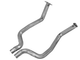 2011-2014 Dodge Challenger SRT-8 V8 6.4L Twisted Steel Connection Pipes 3" Stainless Steel Exhaust System Race Series - 48-42006