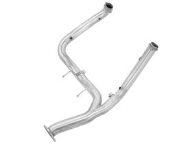 2011-2014 Ford F-150 V8 5.0L Twisted Steel Y-Pipe 3" to 3-1/2" Stainless Steel Exhaust System Race Series - 48-43005