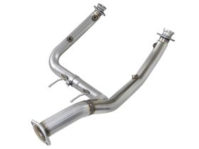 2015-2019 Ford F-150 V8 5.0L Twisted Steel Y-Pipe 3" to 3-1/2" Stainless Steel Exhaust System Race Series - 48-43026-RN