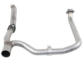 2012-2018 Jeep Wrangler JK V6 3.6L Twisted Steel Loop Delete Down-Pipe & Y-Pipe 2" to 2-1/2" 409 Stainless Steel Exhaust System - 48-46210