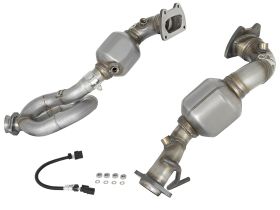 2012-2018 Jeep Wrangler JK V6 3.6L Twisted Steel Down-Pipe Loop Relocation Pipe 2" 409 Stainless Steel Street Series - 48-48022-HC