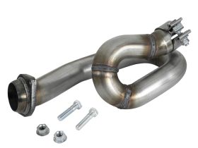 2018-2019 Jeep Wrangler JL V6 3.6L 2DR/4DR Twisted Steel Loop Relocation Pipe 2" 409 Stainless Steel - 48-48027