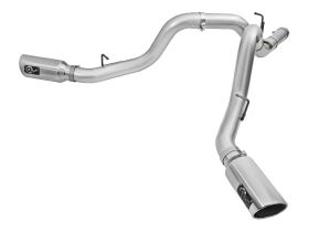 2016 Chevrolet Silverado 3500 HD LML Duramax Turbo Diesel V8 6.6L ATLAS 4" Aluminized Steel DPF-Back Exhaust System - 49-04080-P
