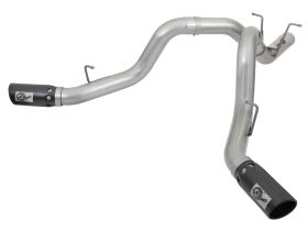2017-2019 Chevrolet Silverado 3500 HD L5P Duramax Turbo Diesel V8 6.6L ATLAS 4" Aluminized Steel DPF-Back Exhaust System - 49-04086-B