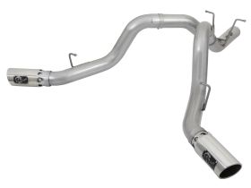 2017-2019 Chevrolet Silverado 3500 HD L5P Duramax Turbo Diesel V8 6.6L ATLAS 4" Aluminized Steel DPF-Back Exhaust System - 49-04086-P
