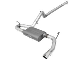 2012-2018 Jeep Wrangler JK V6 3.6L Scorpion 2-1/2" Aluminized Steel Cat-Back Exhaust System - 49-08045-P