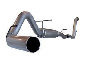 2003-2007 Ford F-350 Super Duty Turbo Diesel V8 6.0L Large Bore-HD 4" 409 Stainless Steel Turbo-Back Exhaust System - 49-13005