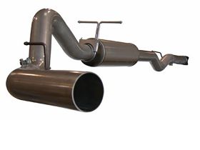 2001-2004 Chevrolet Silverado 3500 HD LB7 Duramax Turbo Diesel V8 6.6L Large Bore-HD 4" 409 Stainless Steel Cat-Back Exhaust System - 49-14001