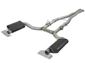 2015-2019 Dodge Challenger SRT Hellcat Supercharged HEMI V8 6.2L MACH Force-Xp 3" 304 Stainless Steel Cat-Back Exhaust System - 49-32053