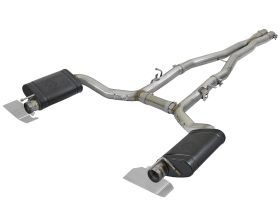 2015-2019 Dodge Challenger SRT Hellcat Supercharged HEMI V8 6.2L MACH Force-Xp 3" 304 Stainless Steel Cat-Back Exhaust System - 49-32062