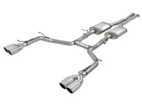 2015-2019 Dodge Challenger Base/SE/SXT/SXT Plus/Rallye Redline V6 3.6L MACH Force-Xp 2-1/2" 304 Stainless Steel Cat-Back Exhaust System w/ Quad Polished Tips - 49-32067-P