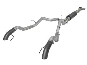 2017-2019 Ford Raptor EcoBoost V6 3.5L MACH Force-Xp Hi Tuck 3" to Dual 4" 304 Stainless Steel Cat-Back Exhaust System - 49-33095-B