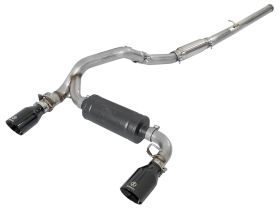 2016-2018 Ford Focus RS EcoBoost Turbo 2.3L Takeda 3" 304 Stainless Steel Cat-Back Exhaust System - 49-33103-B