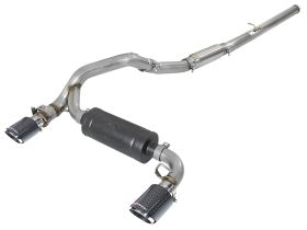 2016-2018 Ford Focus RS EcoBoost Turbo 2.3L Takeda 3" 304 Stainless Steel Cat-Back Exhaust System - 49-33103-C