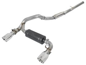 2016-2018 Ford Focus RS EcoBoost Turbo 2.3L Takeda 3" 304 Stainless Steel Cat-Back Exhaust System - 49-33103-P