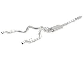 2019 Chevrolet Silverado 1500 V8 6.2L Vulcan Series 4" to Dual 3" 304 Stainless Steel Cat-Back Exhaust System - 49-34101