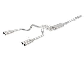 2019 Chevrolet Silverado 1500 V8 6.2L Vulcan Series 4" to Dual 3" 304 Stainless Steel Cat-Back Exhaust System - 49-34102-P