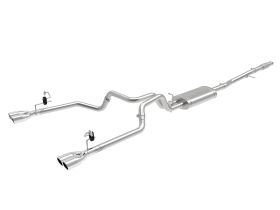 2019 Chevrolet Silverado 1500 V6 4.3L/V8 5.3L Vulcan Series 3" to Dual 2-1/2" 304 Stainless Steel Cat-Back Exhaust System - 49-34104-P