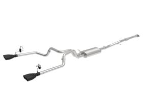 2019 Chevrolet Silverado 1500 2.7L Vulcan Series 3" to Dual 2-1/2" 304 Stainless Steel Cat-Back Exhaust System - 49-34110-B