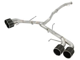 2009-2019 Nissan GT-R R35 V6 3.8L Takeda 3" to 2-1/2" 304 Stainless Steel Cat-Back Exhaust System - 49-36108-C