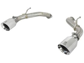 2016-2019 Infiniti Q50 V37 Base/Sport/Red Sport 400 V6 3.0L Takeda 2-1/2" 304 Stainless Steel Axle-Back Exhaust System - 49-36130NM-P