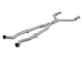 2016-2019 Infiniti Q50 V37 Base/Sport/Red Sport 400 V6 3.0L Takeda Y-Pipe 2-1/2" to 3" 304 Stainless Steel Exhaust System - 49-36131