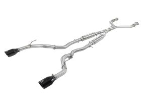 2016-2019 Infiniti Q50 V37 Base/Sport/Red Sport 400 V6 3.0L Takeda 2-1/2" 304 Stainless Steel Cat-Back Exhaust System - 49-36132NM-B
