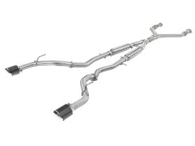 2016-2019 Infiniti Q50 V37 Base/Sport/Red Sport 400 V6 3.0L Takeda 2-1/2" 304 Stainless Steel Cat-Back Exhaust System - 49-36132NM-C